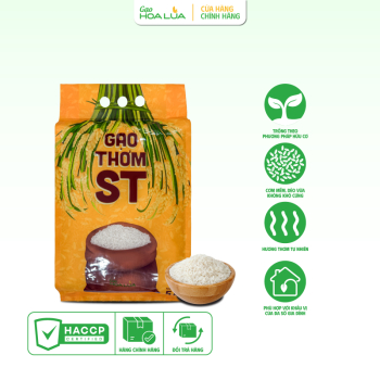 GẠO THƠM ST DẺO VỪA, MỀM CƠM, THƠM NGON (Túi 5Kg)